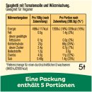 Miracoli Spaghetti mit Tomatensauce Klassiker 5 Port. Packung 3er Pack (3x610,4g) + usy Block