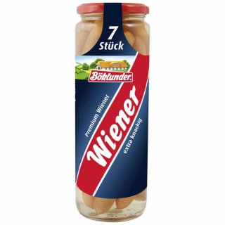 Böklunder Premium Wiener 7 Stück (330g Glas)