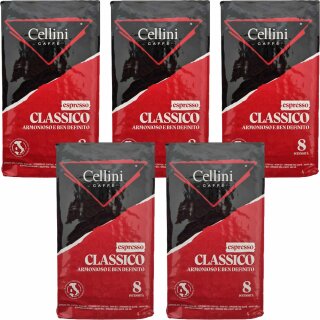 Cellini Espresso Classico 5er Pack (5x250g Packung)