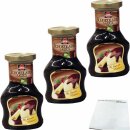 Schwartau Dessert Sauce Schokolade 3er Pack (3x250ml Glas) + usy Block