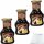 Schwartau Dessert Sauce Schokolade 3er Pack (3x250ml Glas) + usy Block