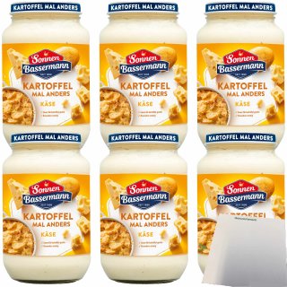 Sonnen Bassermann Kartoffel mal anders Käse 6er Pack (6x405g Glas) + usy Block