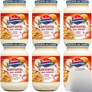 Sonnen Bassermann Kartoffel mal anders Speck-Zwiebel 6er Pack (6x405g Glas) + usy Block