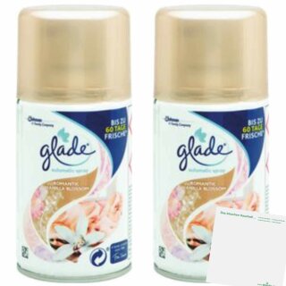 Glade Automatic Spray Nachfüller Vanille 2er pack (2x269ml Dose) + usy Block