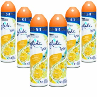Glade by Brise Duftspray Frische Limone 5in1 6er Pack (6x300ml Sprühflasche) VPE