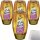 Langnese Flotte Biene Frühlingsblütenhonig (4x250g Flasche) + usy Block
