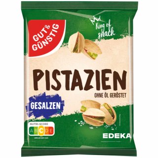 Gut & Günstig Pistazien geröstet & gesalzen 27er Packung (27x250g Beutel)