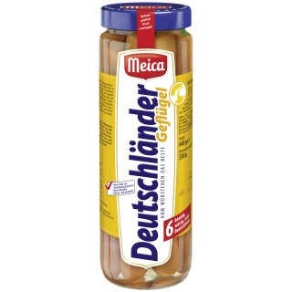 Meica Deutschländer Geflügel 6 Würstchen 5er Pack (5x660g Glas)