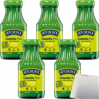Hitchcock Limette Pur 5er Pack (5x200ml Flasche) + usy Block