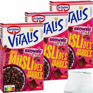 Dr. Oetker Vitalis Crunchy Muesli of the Year Brownie Style (400g pack)