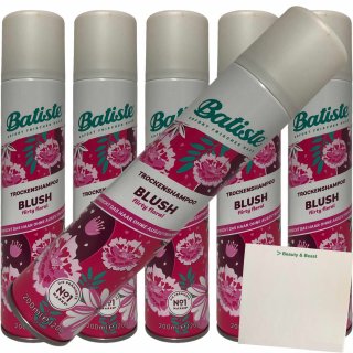 batiste Trockenshampoo Blush 6er Pack (6x200ml Dose) + usy Block