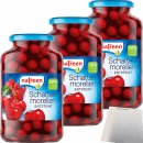 Morello cherries pitted with sweeteners