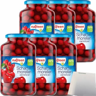 Morello cherries pitted with sweeteners