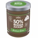 Zentis Creme Haselnuss-Kakao 50% weniger Zucker Ohne Palmöl (200g Glas) + usy Block