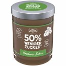 Zentis Creme Haselnuss-Kakao 50% weniger Zucker Ohne Palmöl 3er Pack (3x200g Glas) + usy Block