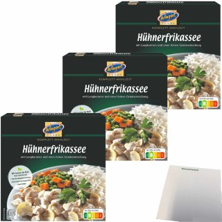 Wingert Hühnerfrikassee 3er Pack (3x480g Packung) + usy Block