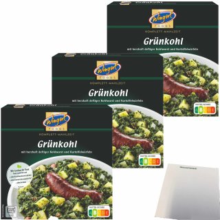 Wingbert Grünkohl 3er Pack (3x375g Packung) + usy Block