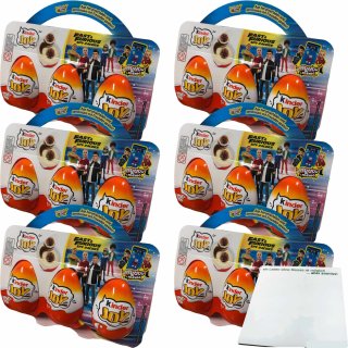 kinder Joy Fast & Furious Spy Racers 6 Packungen (18x20g Eier) + usy Block