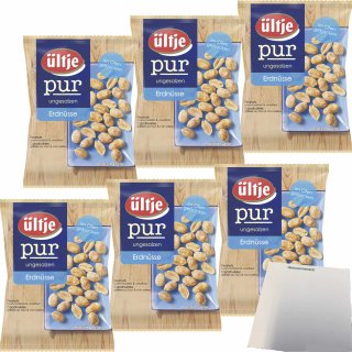 ültje Pur Erdnüsse 6er Pack (6x200g Beutel) + usy Block