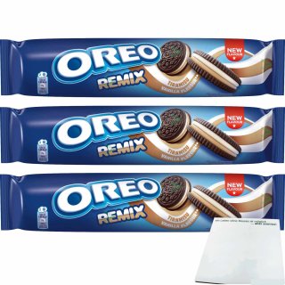 Oreo Remix Tiramisu Vanilla 3er Pack (3x157g Rolle) + usy Block
