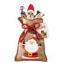 Windel Jute Nikolaus-Sack mit Schokolade gefüllt 3er...