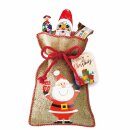 Windel Jute Nikolaus-Sack mit Schokolade gefüllt 6er Pack (6x200g Sack) + usy Block