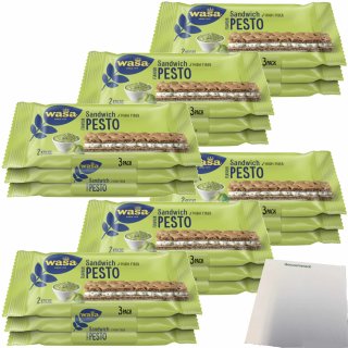 Wasa Knäckebrot Sandwich Pesto 6er Pack (6x111g Packung) + usy Block