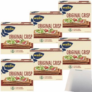 Wasa Knäckebrot Crisp Original 6er Pack (6x200g Packung) + usy Block