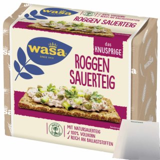 Wasa Knäckebrot Roggen traditionell (235g Packung) + usy Block