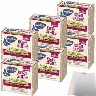 Wasa Knäckebrot Roggen traditionell 6er Pack (6x235g Packung) + usy Block