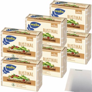 Wasa Knäckebrot Rustikal 6er Pack (6X275g Packung) + usy Block
