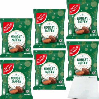 Gut&Günstig Nougat Zapfen 6er Pack (6x150g Packung) + usy Block