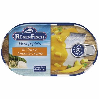 Rügenfisch Heringsfilet in Curry-Ananas Creme VPE (19X200g Dose)