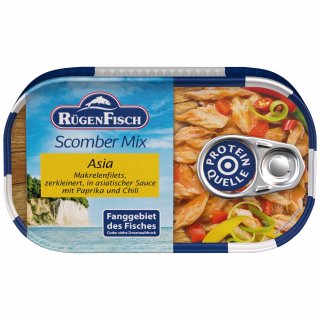 RügenFisch Scomber Mix Asia VPE (15x120g Dose)