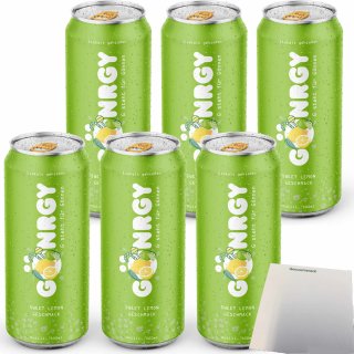 GÖNRGY Sweet Lemon by Montanablack 6er Pack (6x0,5l Dose) incl. DPG Pfand + usy Block