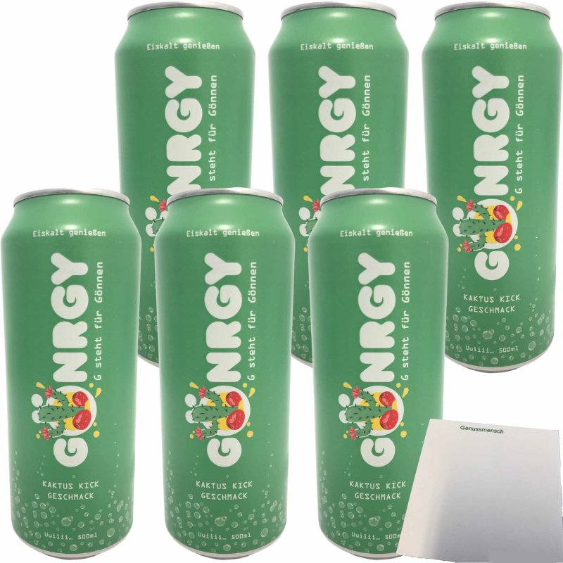 GNRGY Kaktus Kick by Montanablack 6er Pack (6x0,5l Dose) incl. DPG P