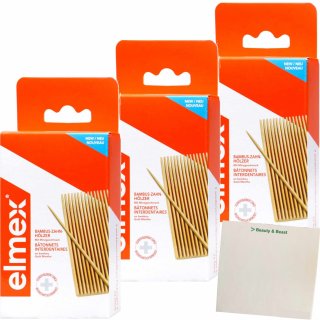 Elmex Zahnhölzer mit Minzgeschmack (3x32Stk Packung)