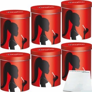 Ferrero duplo Design Dose mit 24 Riegeln Motiv: Silhouette Elegance 6er Pack (6x436,8g Dose) + usy Block