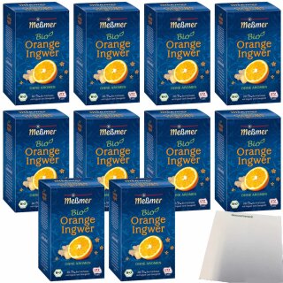 Meßmer Tee Orange Ingwer 200er (10x55g Packung) + usy Block