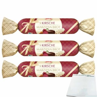 Zentis Marzipan Brot Kirsche 3er Pack (3x100g Riegel) + usy Block