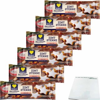 Edeka Zimtsterne 6er Pack (6x115g Packung) + usy Block