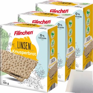 Filinchen lentil crispy bread gluten-free vegan 100g pack