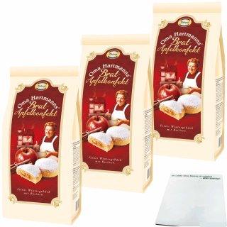 Oma Hartmanns Bratapfelkonfekt 3er Pack (3x350g Packung) + usy Block