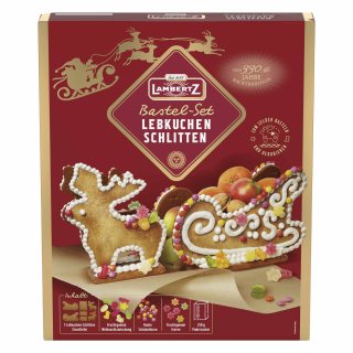Lambertz Lebkuchen-Schlitten Bastel-Set (828g Packung)