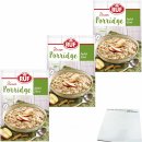 RUF Porridge Apfel Zimt 3er Pack (3x65g Beutel) + usy Block