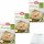 RUF Porridge Apfel Zimt 3er Pack (3x65g Beutel) + usy Block