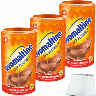 Ovomaltine Klassiker 3er Pack (3x500g Dose) + usy Block
