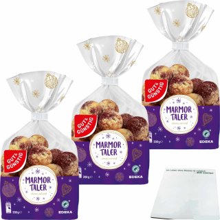 Gut&Günstig Marmor Taler 3er Pack (3x200g Packung) + usy Block