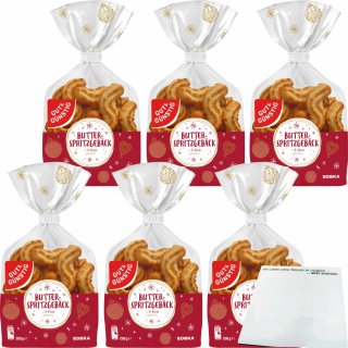 Gut&Günstig Butterspritzgebäck 6er Pack (6x200g Packung) + usy Block