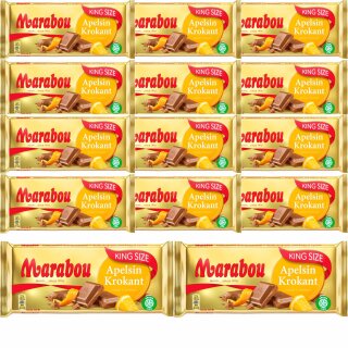 Marabou Apfelsine Krokant (14X220g Tafel) VPE
